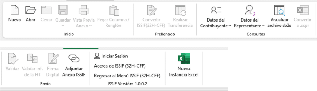 INCONVENIENTES DEL SISTEMA ISSIF (32-H CFF) DEL SAT